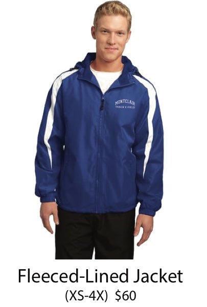 Fleece-Lined Jacket | Montclair High School Track Booster Club